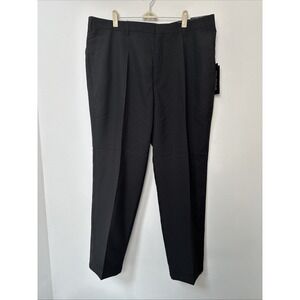 RGM Dress Pants Mens 42x29 Black Modern‎ Fit Straight Flat Front Style HEM-391